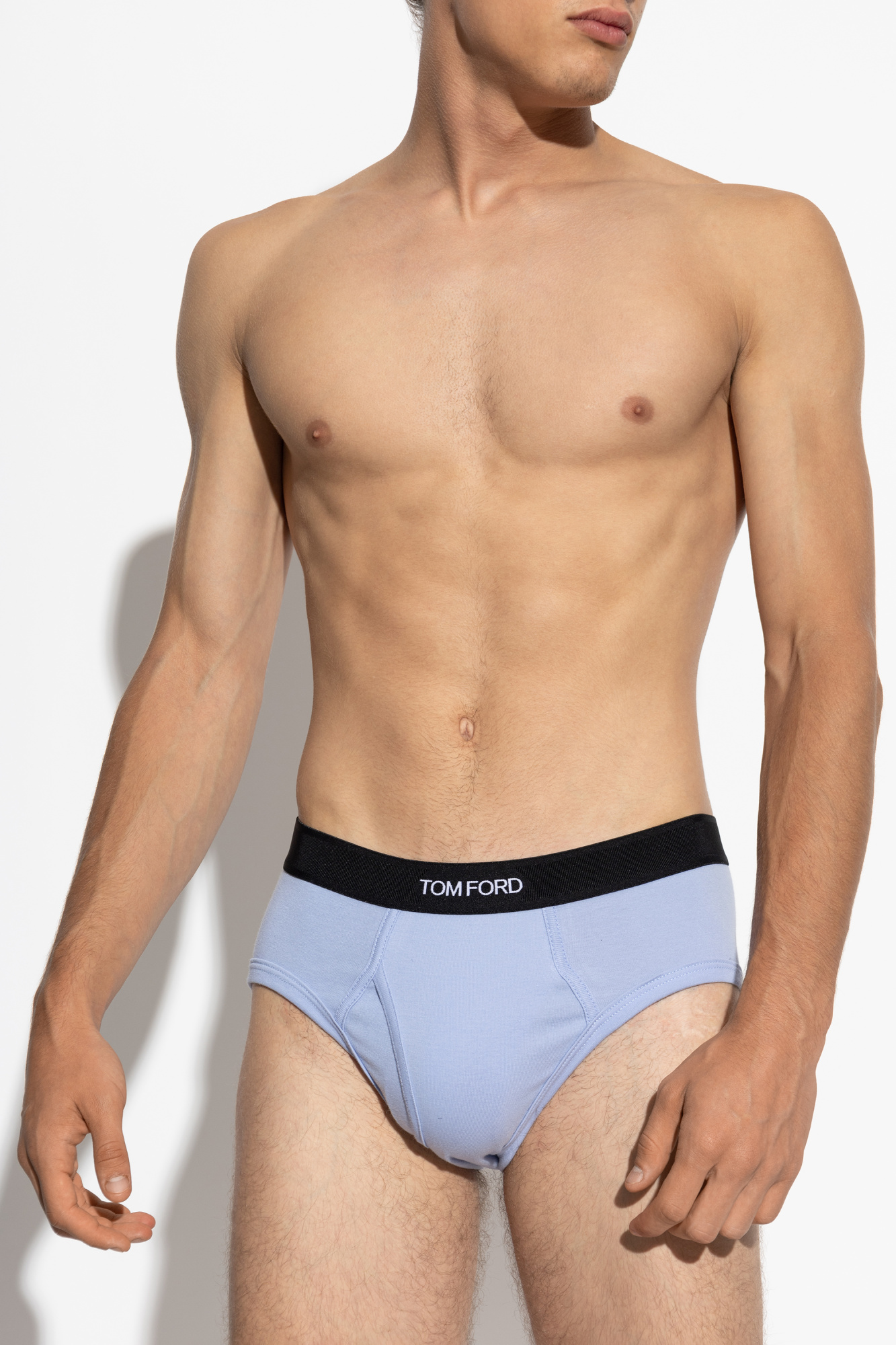 【TOM FORD】25SS Banding Logo Underwear Drods Nude TOM FORD logo-waist Briefs | White | FARFETCH